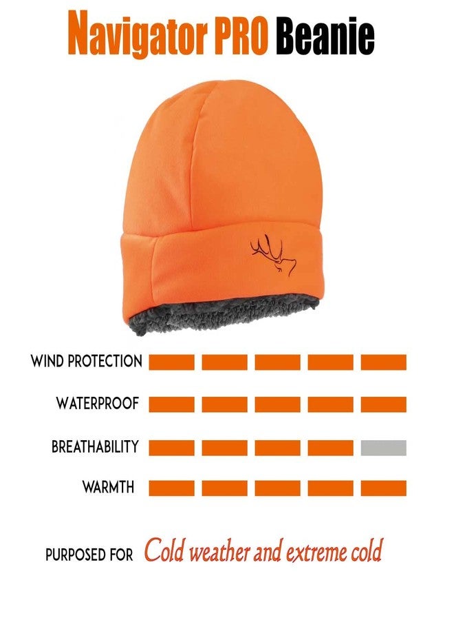 EDTREK Ultra Performance Insulated Beanie Hat for Cold Weather - Waterproof and Windproof Backcountry Winter Hat(Hunter Safety Blaze Orange, Large) - Image 5